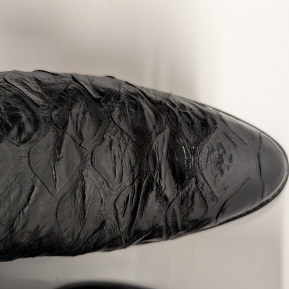 Rare El Dorado Vintage Pre-Ban Black Anteater Boots 10.5D - Picture 8 of 12